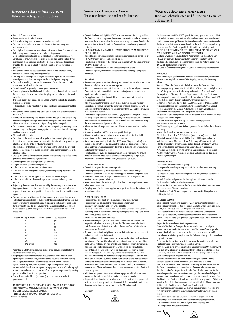 HK Audio CTA 118 Sub User Manual | Page 2 / 52