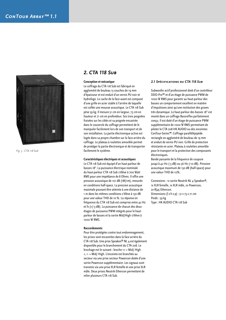 HK Audio CTA 118 Sub User Manual | Page 42 / 52