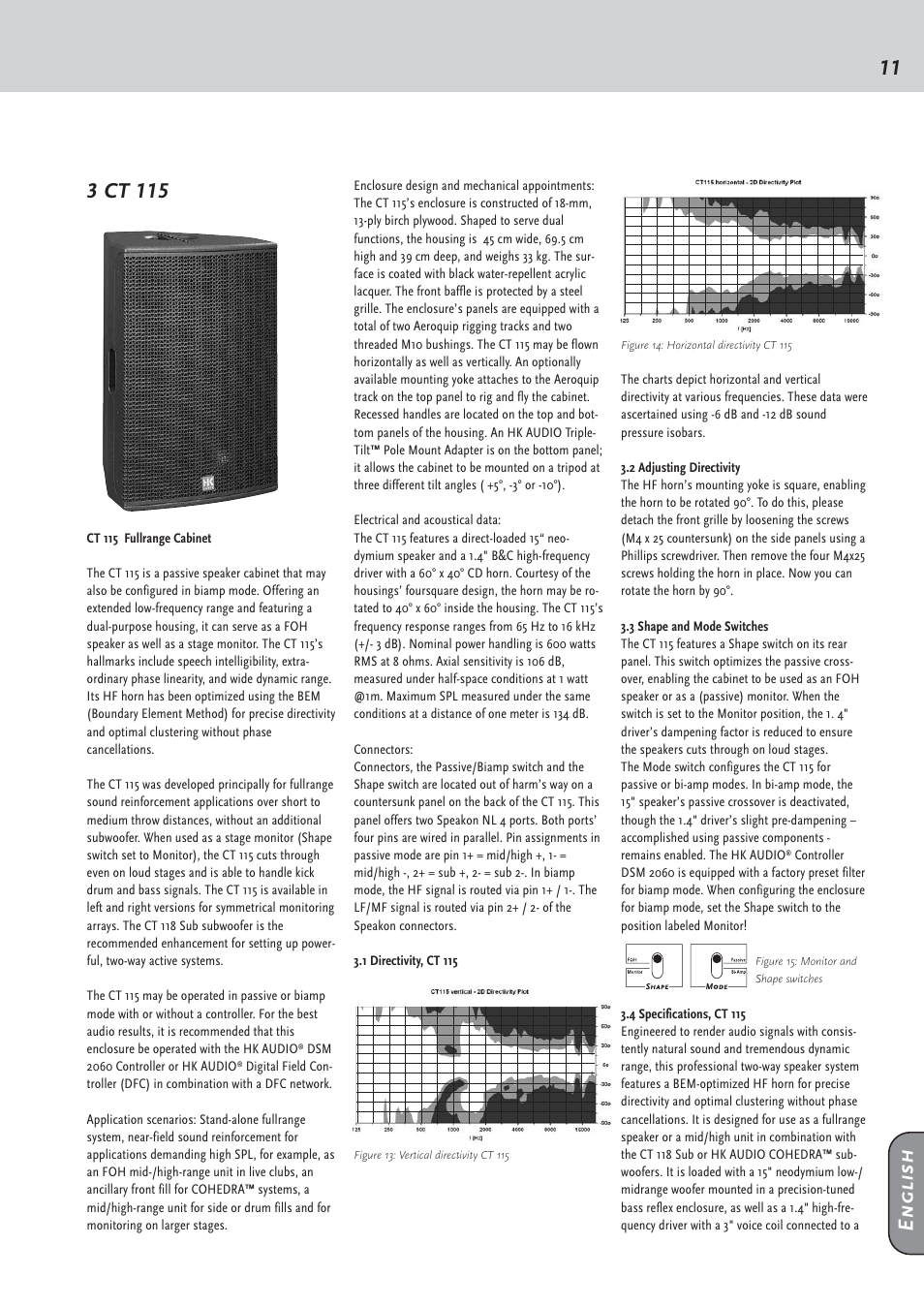 HK Audio CT 118 Sub User Manual | Page 11 / 20