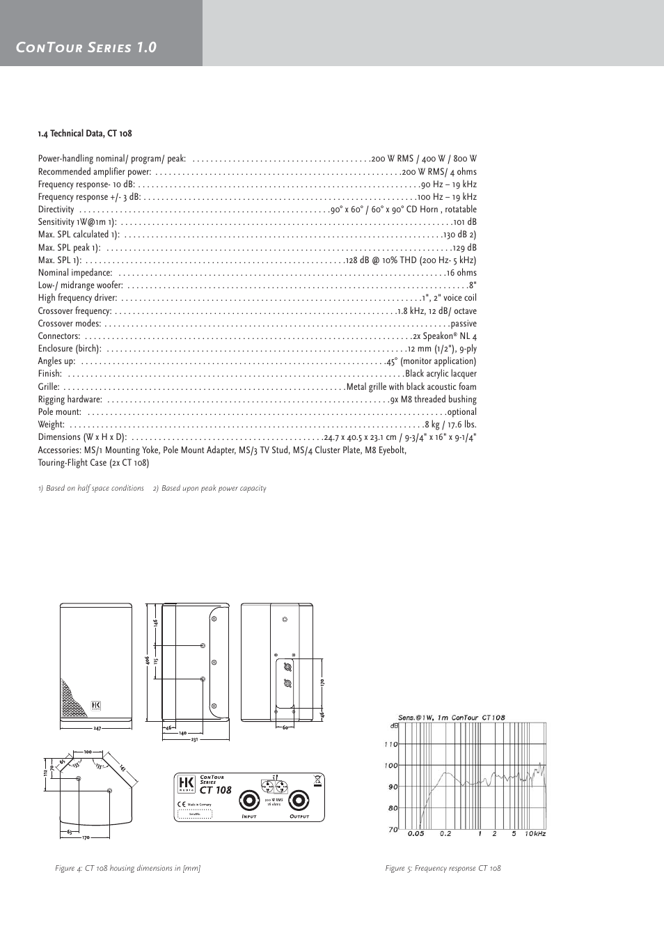 Contour series 1.0 | HK Audio CT 118 Sub User Manual | Page 8 / 20