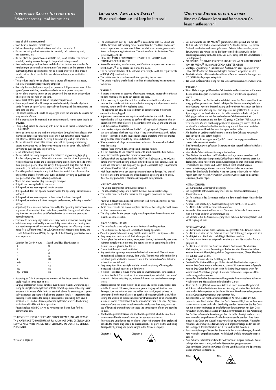 HK Audio IC 118 BA User Manual | Page 2 / 34