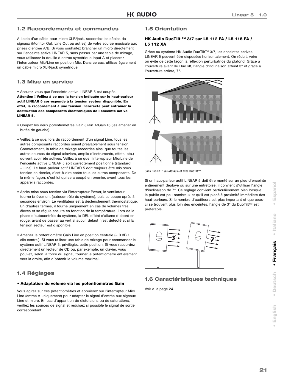 HK Audio L5 115 FA User Manual | Page 21 / 48