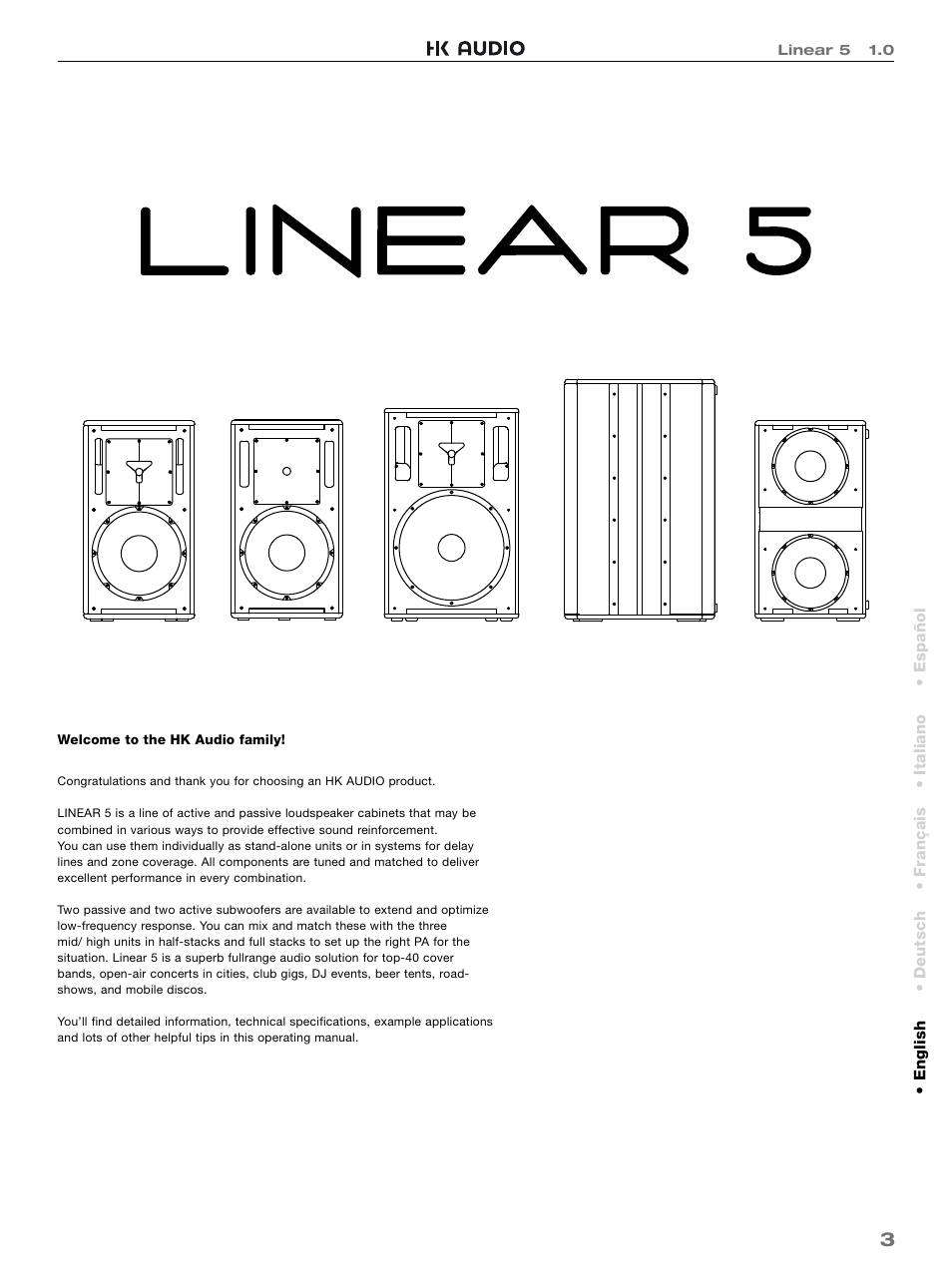 HK Audio L5 115 FA User Manual | Page 3 / 48