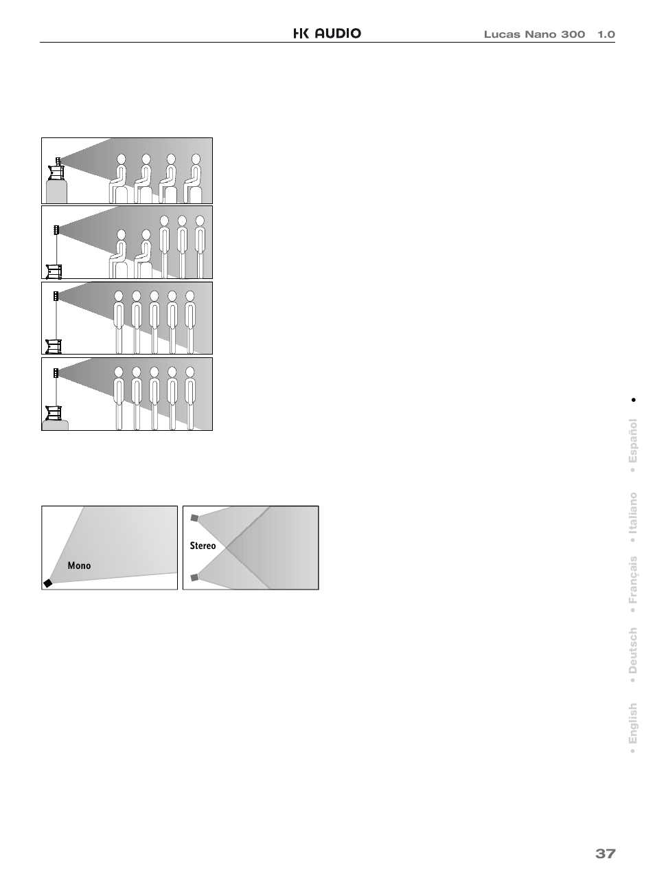 ヘッド部分の調整, ご利用例, 技術データ | HK Audio LUCAS NANO 300 User Manual | Page 37 / 44