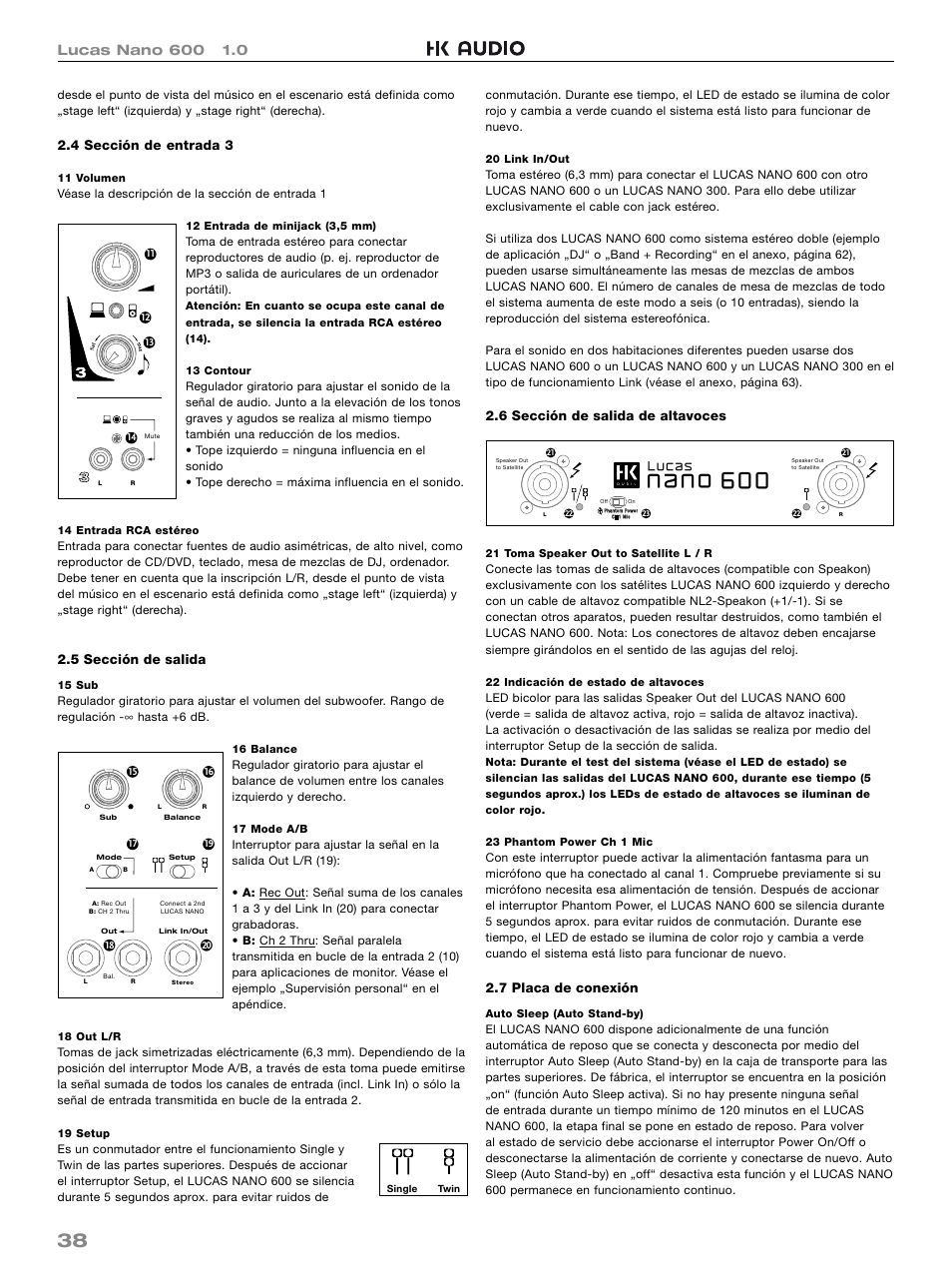 HK Audio LUCAS NANO 600 User Manual | Page 38 / 64