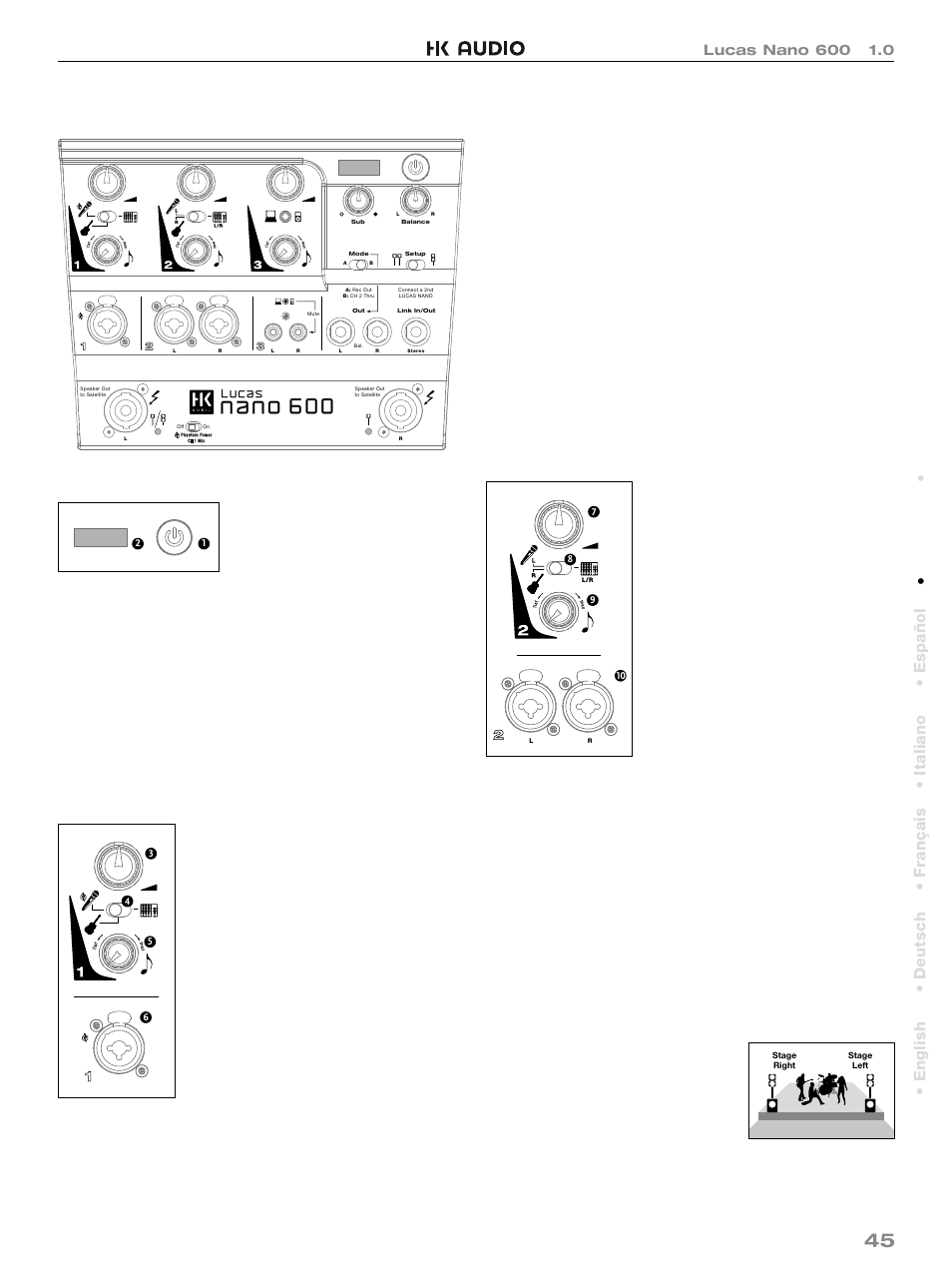 45 ２ 接続と操作 | HK Audio LUCAS NANO 600 User Manual | Page 45 / 64