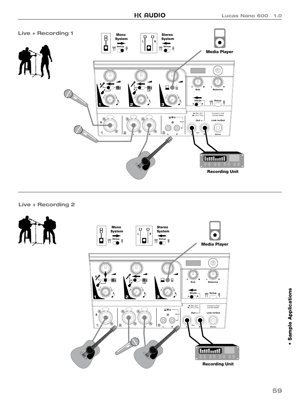 Media player recording unit | HK Audio LUCAS NANO 600 User Manual | Page 59 / 64