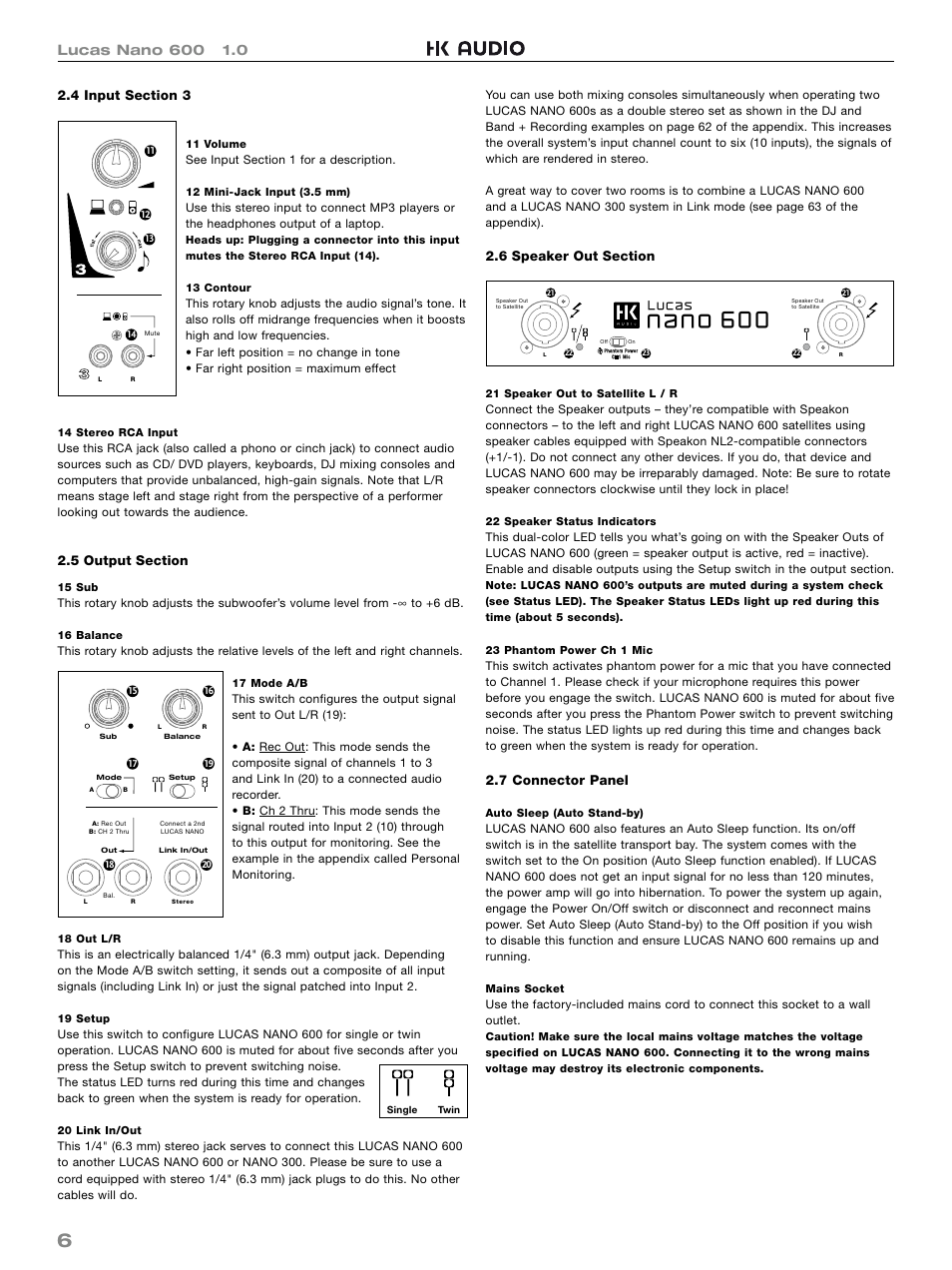 HK Audio LUCAS NANO 600 User Manual | Page 6 / 64