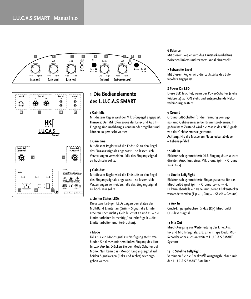 HK Audio LUCAS SMART User Manual | Page 14 / 36