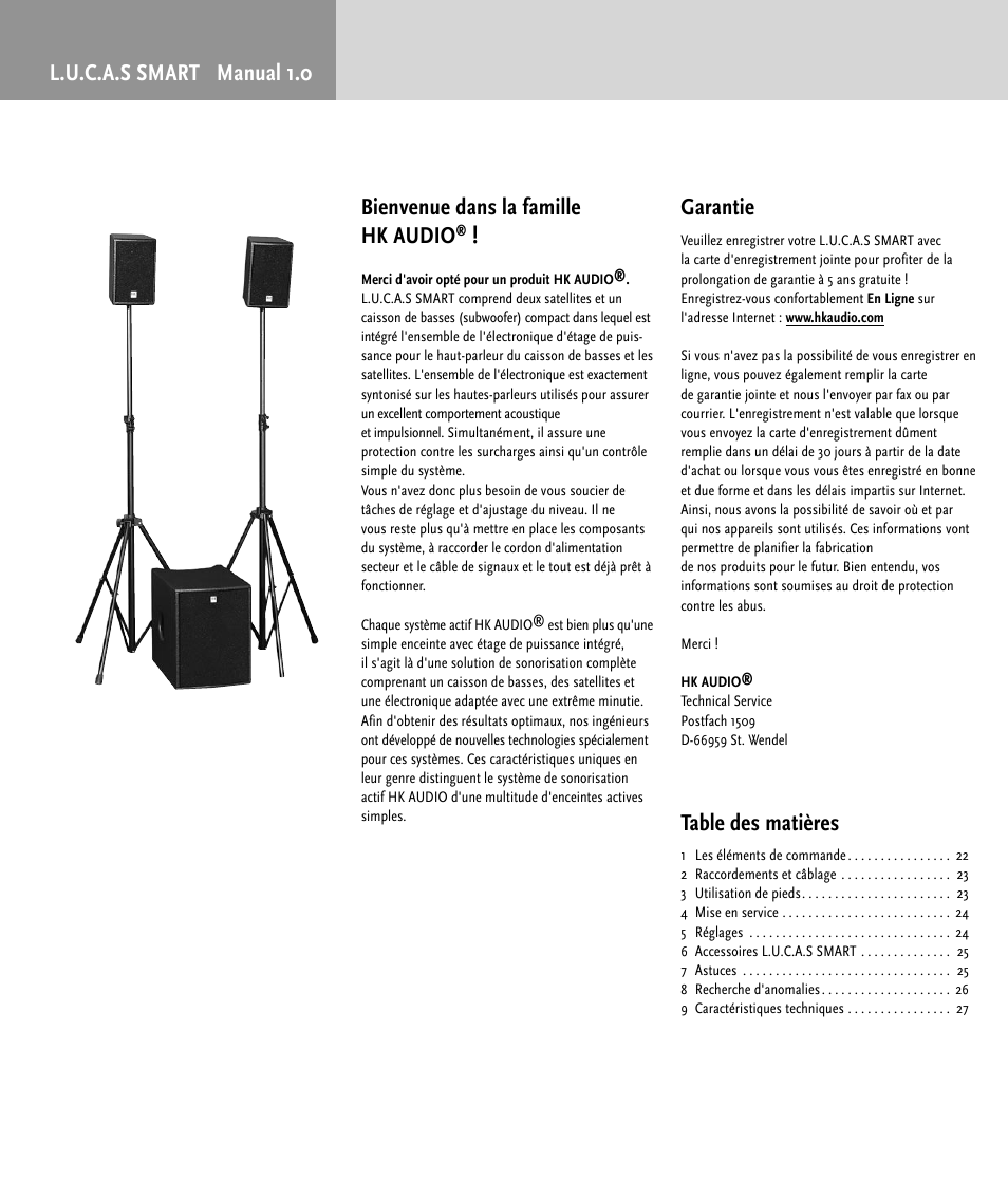 HK Audio LUCAS SMART User Manual | Page 20 / 36