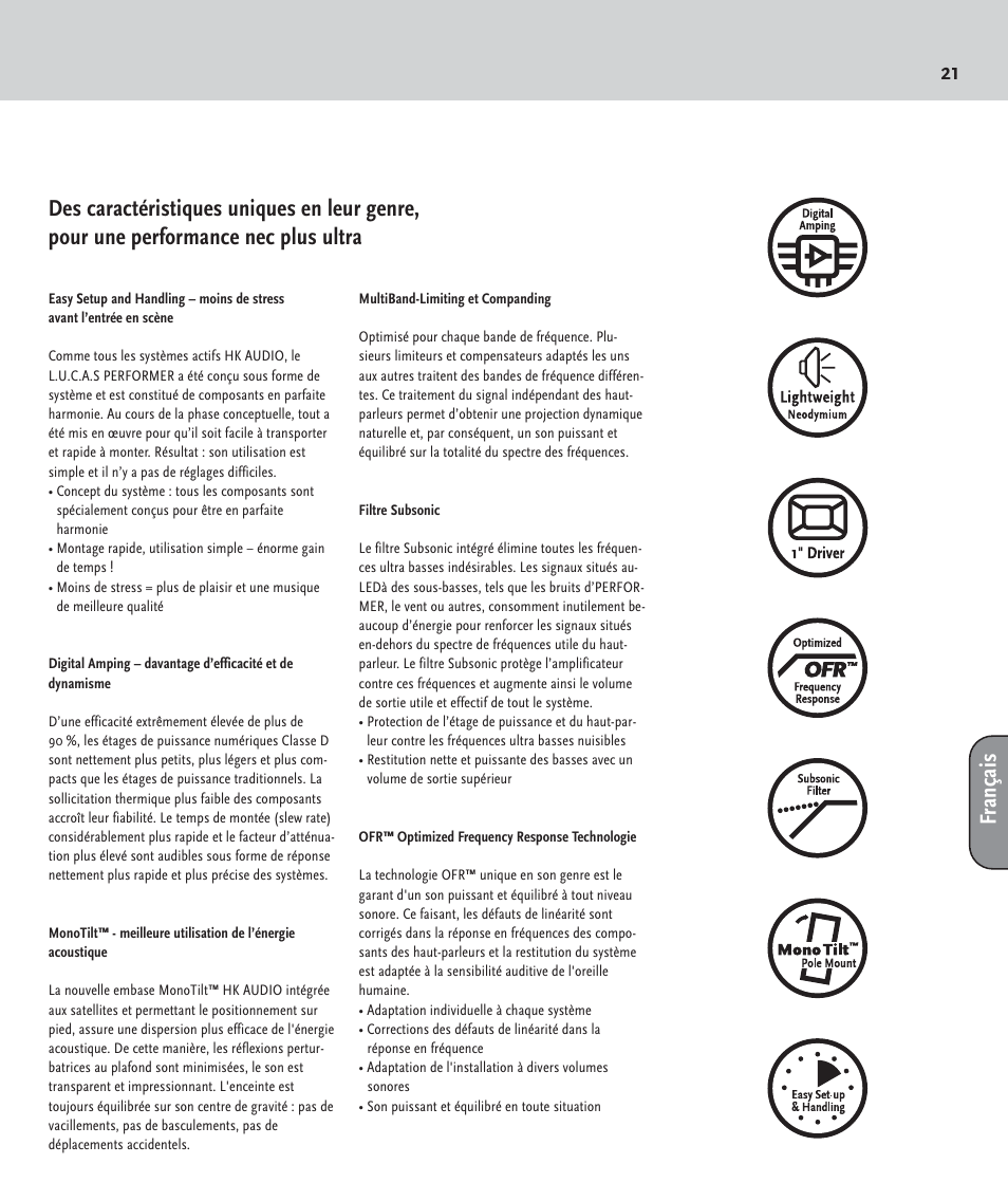 HK Audio LUCAS PERFORMER User Manual | Page 21 / 36