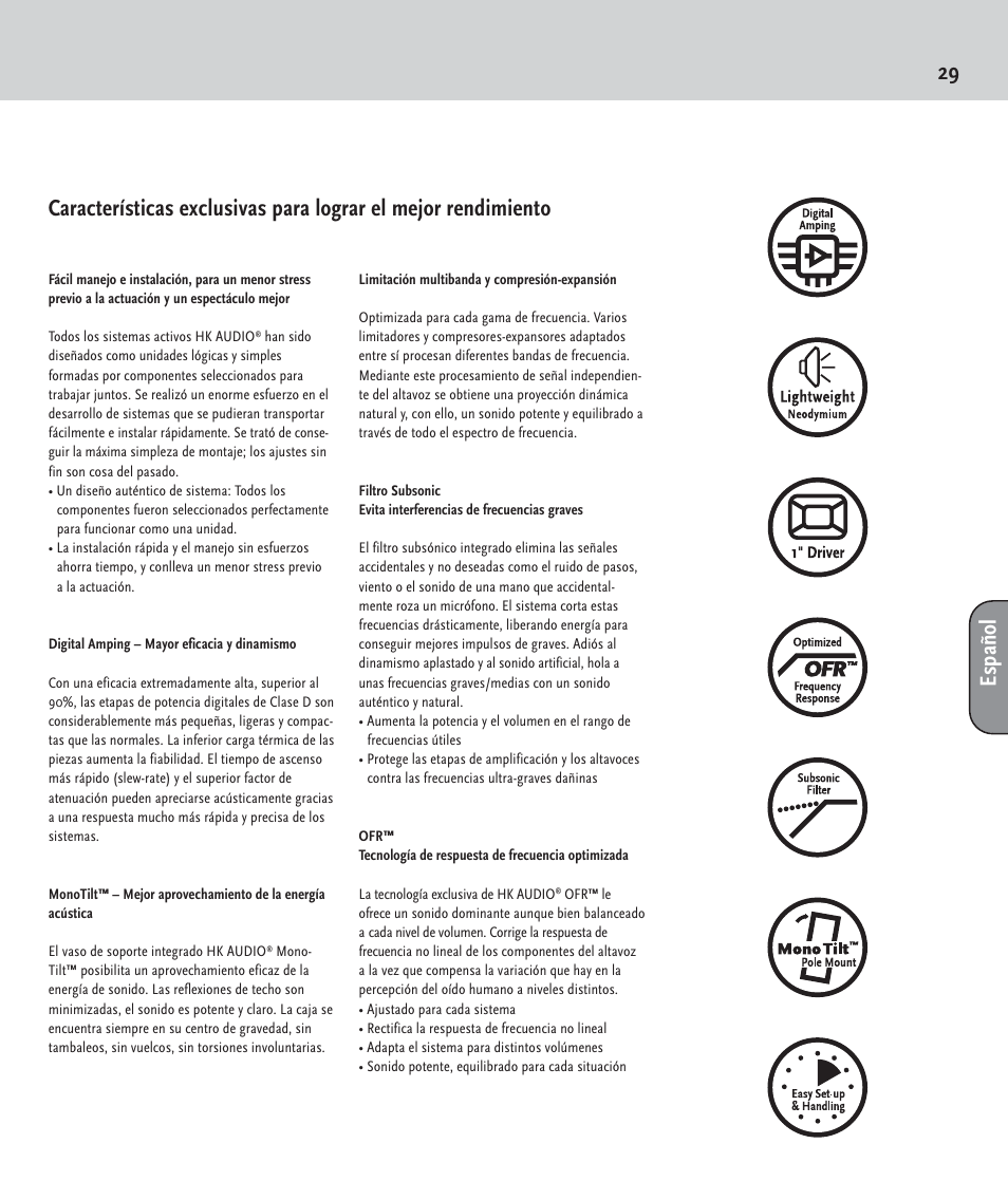 HK Audio LUCAS PERFORMER User Manual | Page 29 / 36