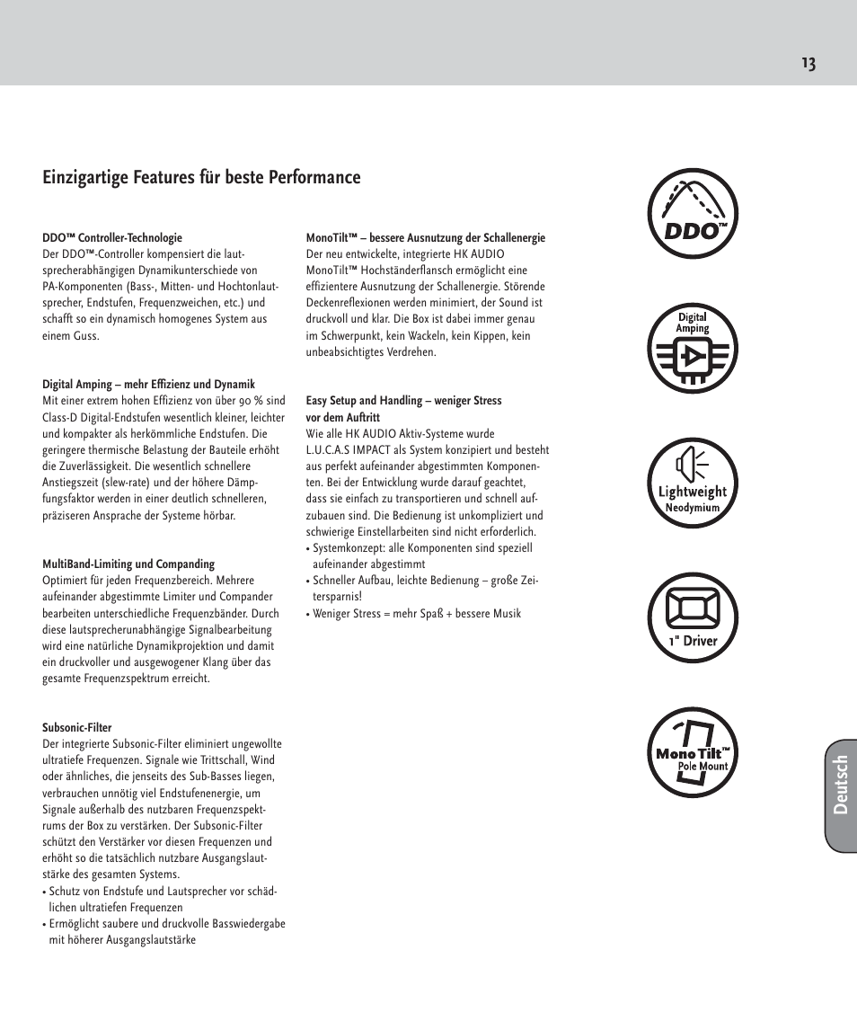 HK Audio LUCAS IMPACT User Manual | Page 13 / 36