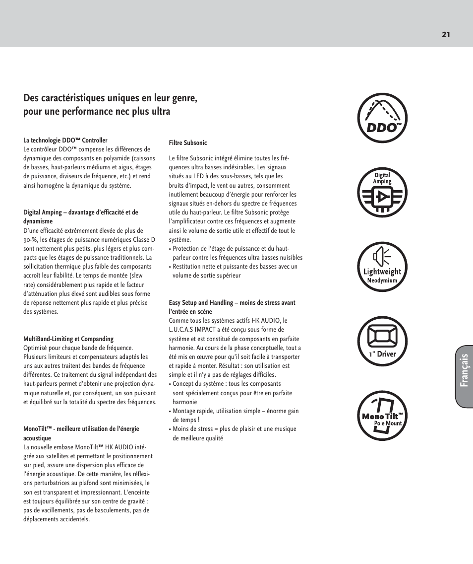 HK Audio LUCAS IMPACT User Manual | Page 21 / 36