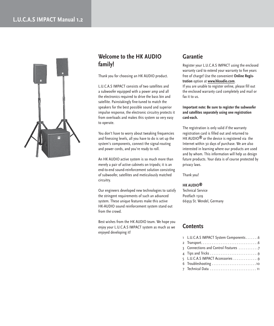 HK Audio LUCAS IMPACT User Manual | Page 4 / 36