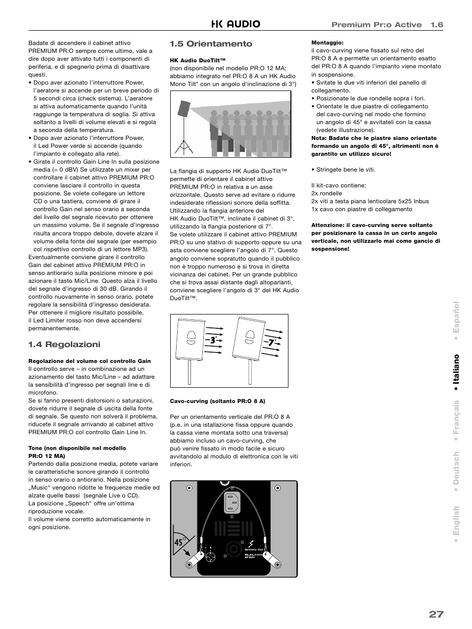 HK Audio PR:O 18 SUB A User Manual | Page 27 / 40