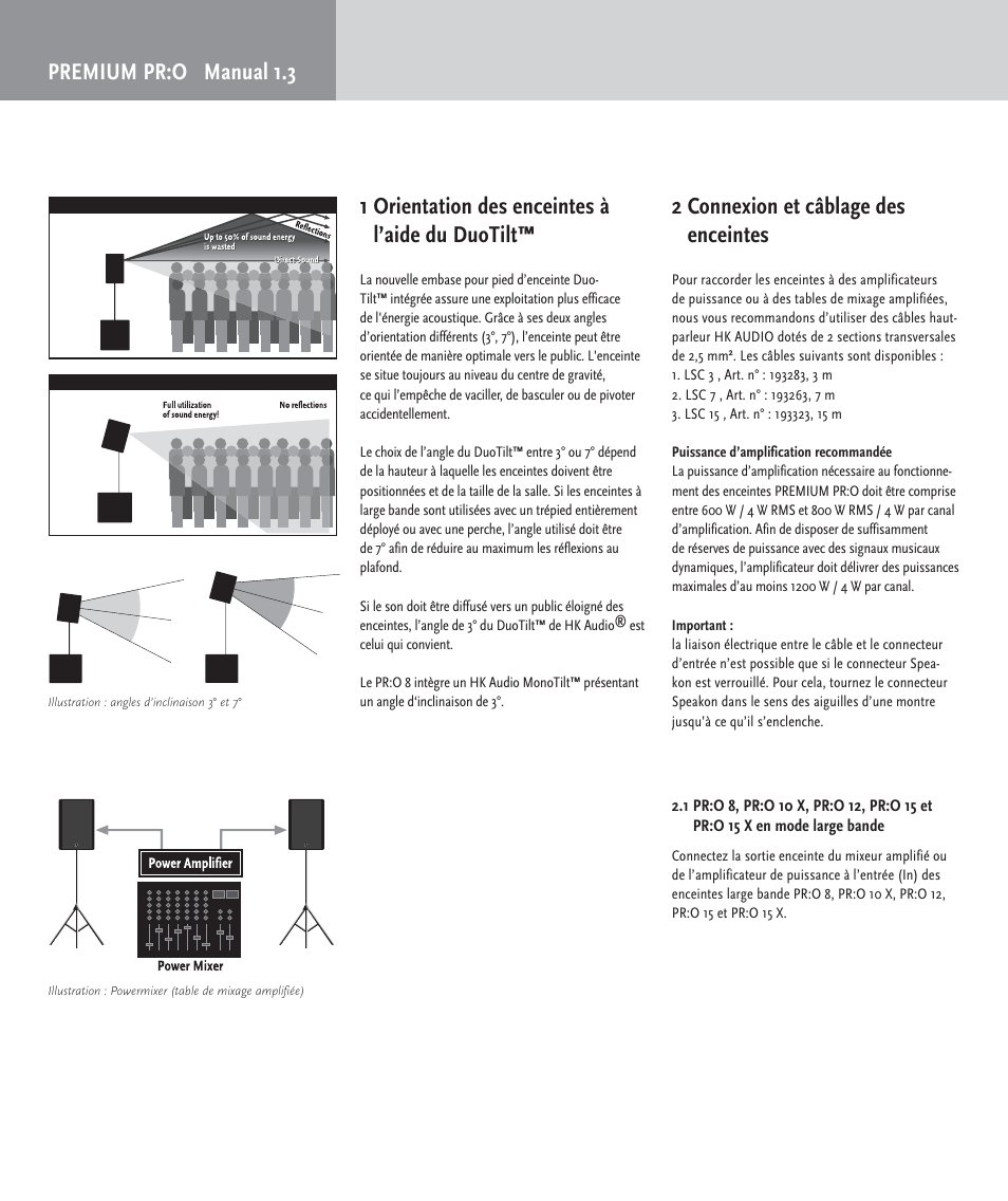 2 connexion et câblage des enceintes | HK Audio PR:O passiv User Manual | Page 18 / 28