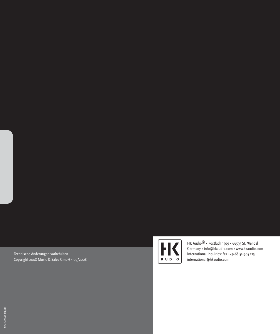 HK Audio PR:O passiv User Manual | Page 28 / 28
