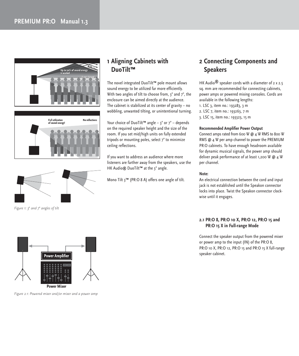 2 connecting components and speakers | HK Audio PR:O passiv User Manual | Page 6 / 28