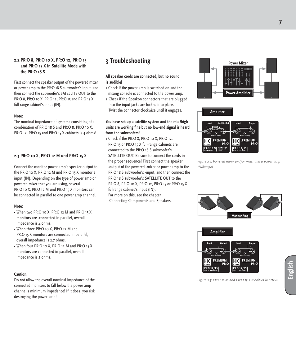 7english, 3 troubleshooting | HK Audio PR:O passiv User Manual | Page 7 / 28