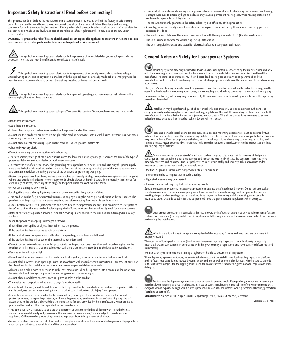 HK Audio SOUNDCADDY ONE User Manual | Page 2 / 24