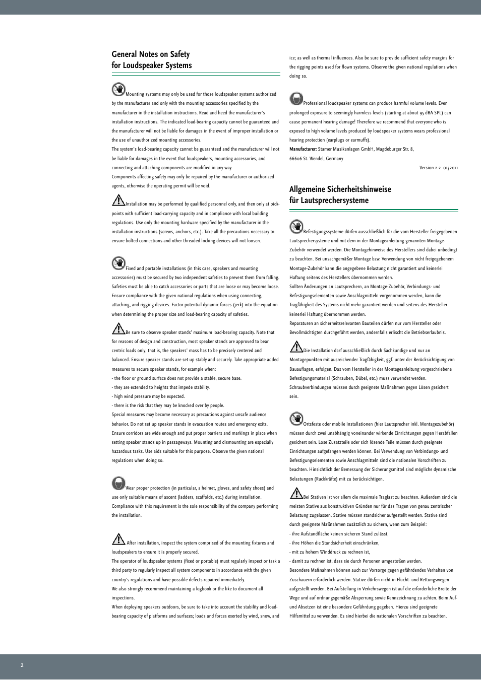 HK Audio VR 21214 User Manual | Page 2 / 24