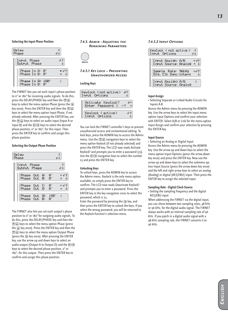 English | HK Audio FirNet Manual User Manual | Page 13 / 52