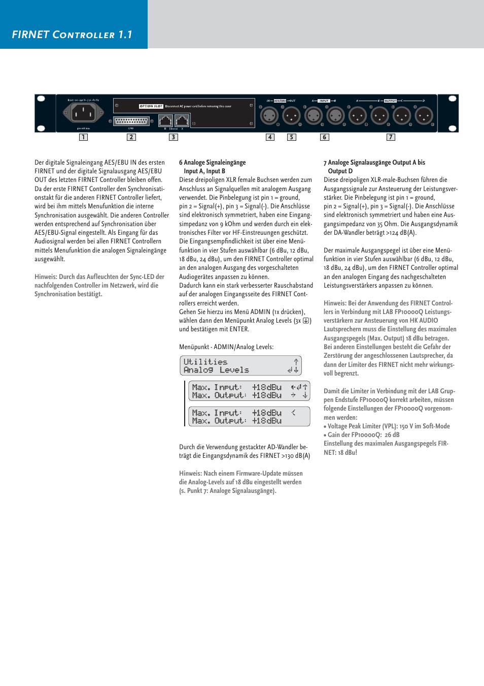 Firnet controller 1.1 | HK Audio FirNet Manual User Manual | Page 22 / 52