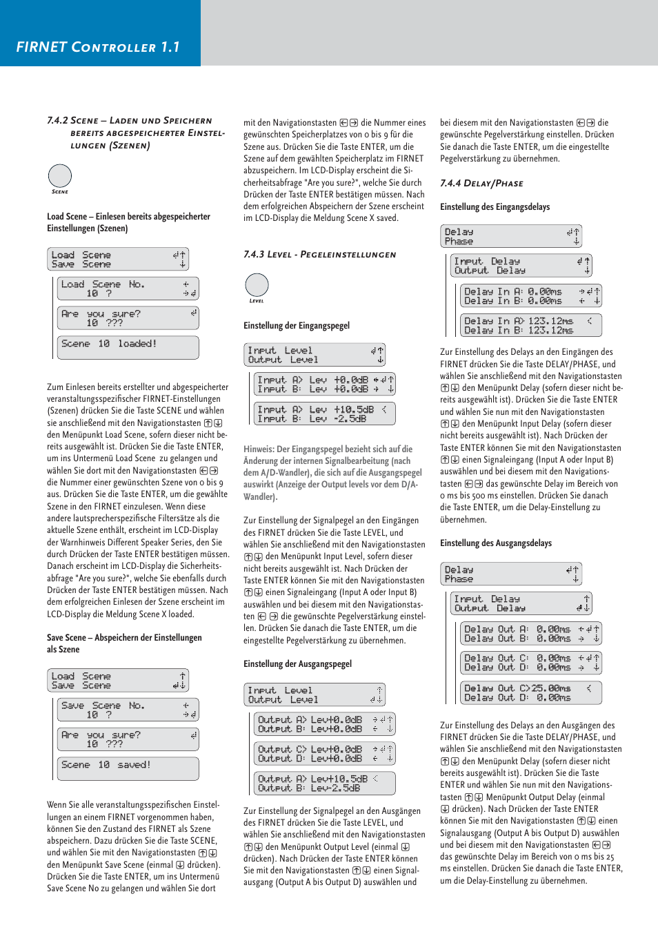 Firnet controller 1.1 | HK Audio FirNet Manual User Manual | Page 24 / 52