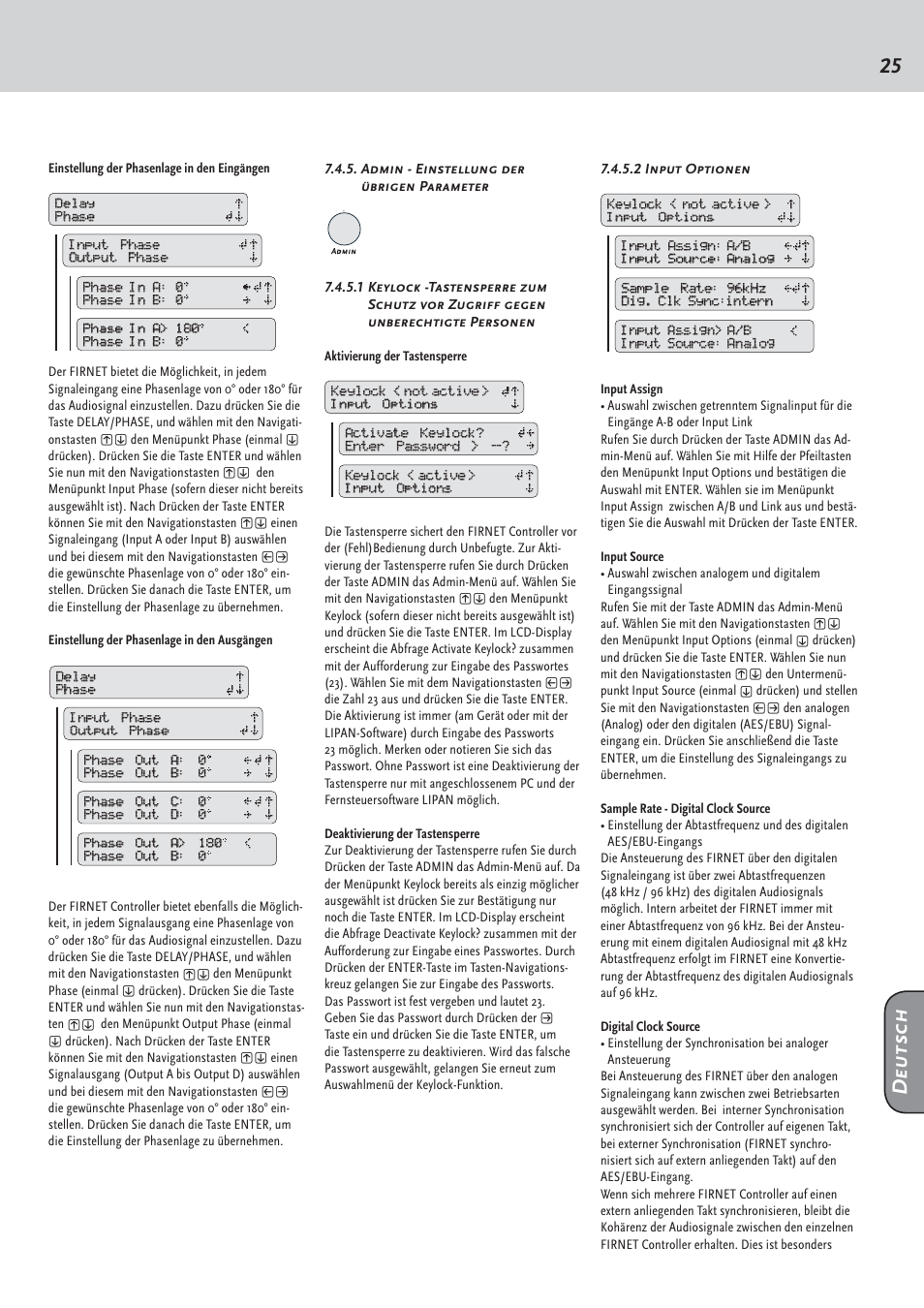 Deutsch | HK Audio FirNet Manual User Manual | Page 25 / 52