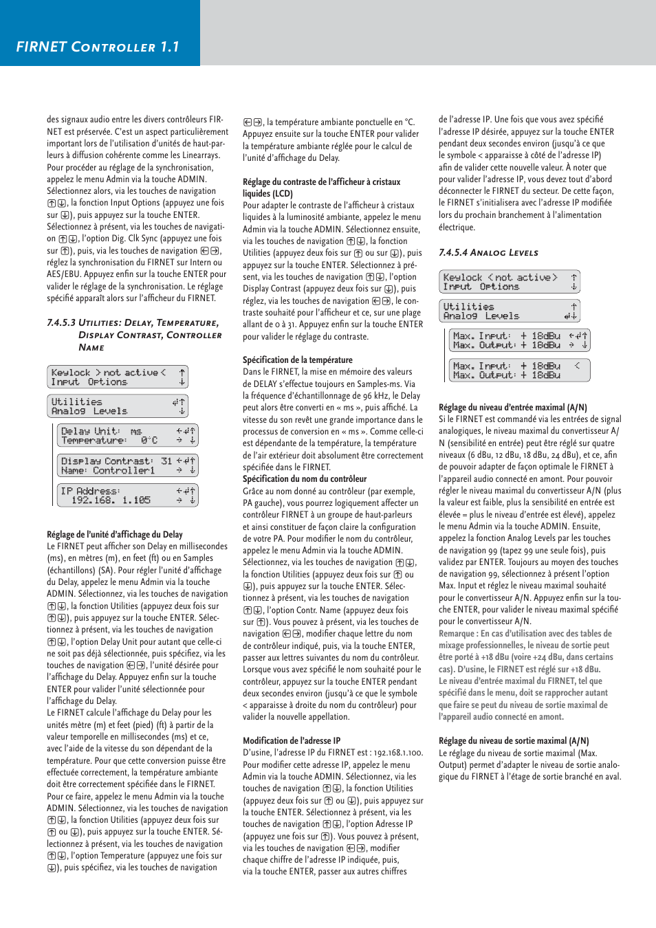 Firnet controller 1.1 | HK Audio FirNet Manual User Manual | Page 38 / 52