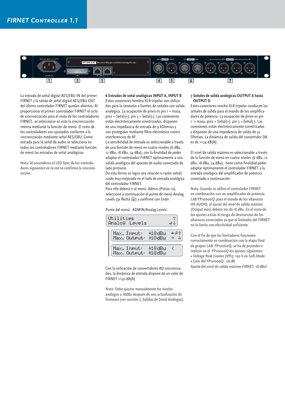 Firnet controller 1.1 | HK Audio FirNet Manual User Manual | Page 46 / 52