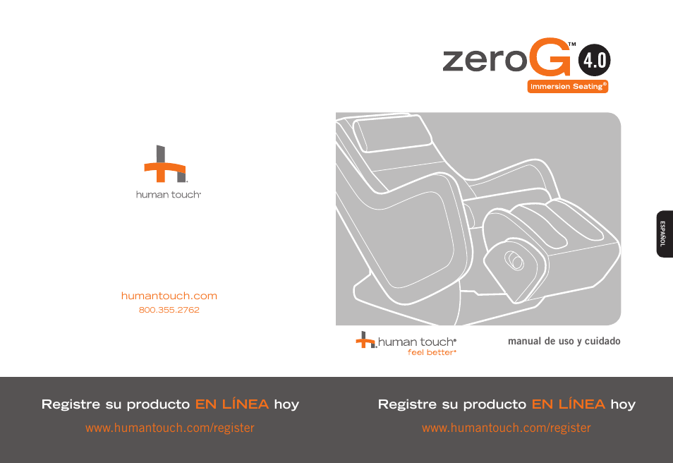 Human Touch ZeroG 4.0 Chair User Manual | Page 15 / 22