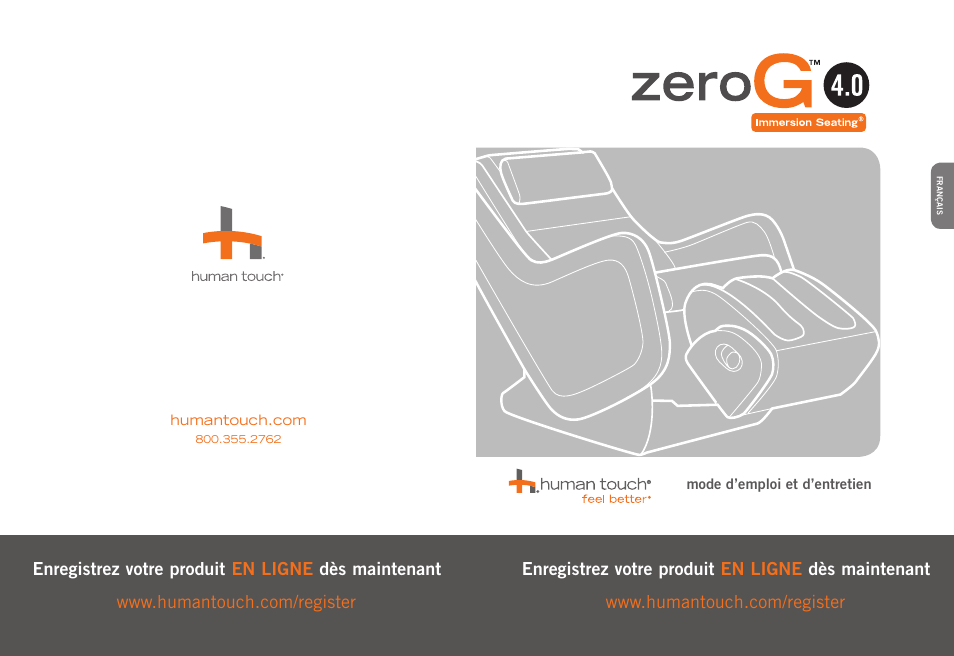 Human Touch ZeroG 4.0 Chair User Manual | Page 8 / 22