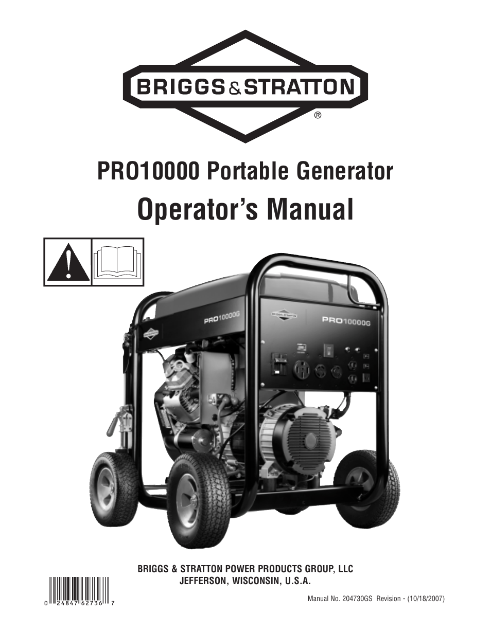 Briggs & Stratton 204730GS User Manual | 96 pages