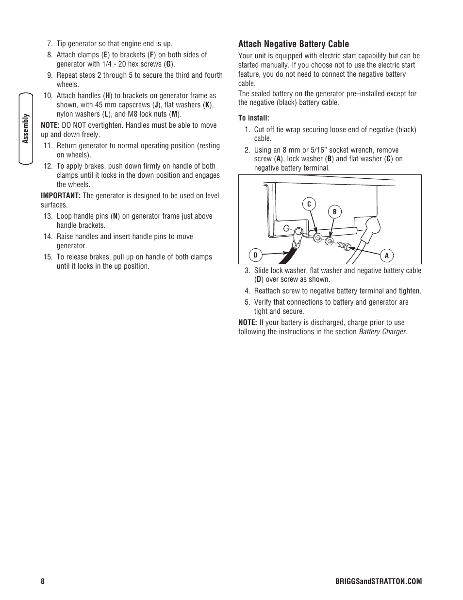 Briggs & Stratton 204730GS User Manual | Page 8 / 96