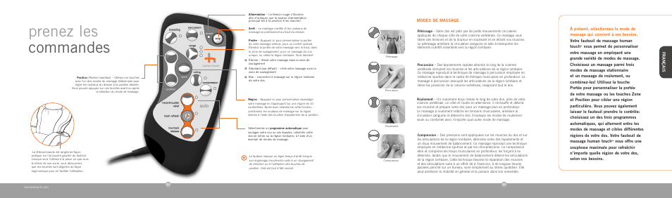 Prenez les commandes | Human Touch iJoy HT-2720 Robotic Massage Chair User Manual | Page 14 / 24