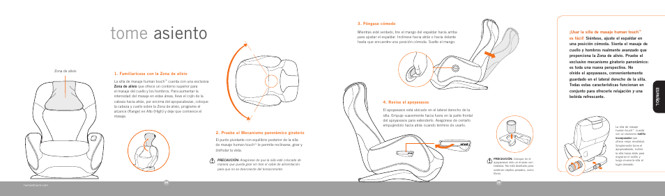 Tome asiento | Human Touch iJoy HT-2720 Robotic Massage Chair User Manual | Page 21 / 24