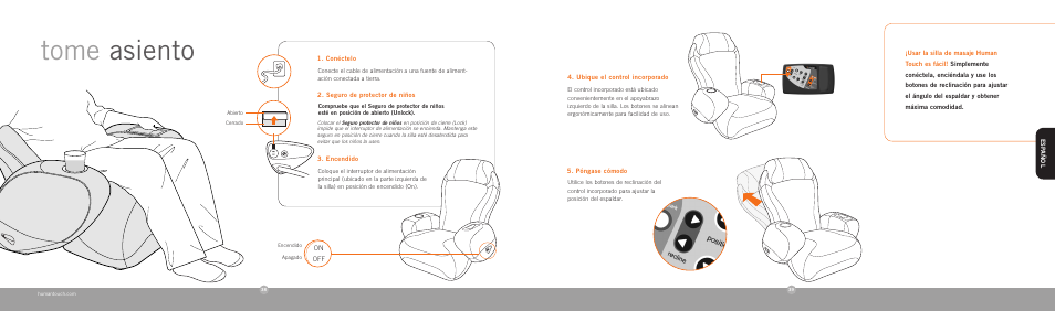 Tome asiento | Human Touch iJoy-2580 Robotic Massage Chair User Manual | Page 21 / 24