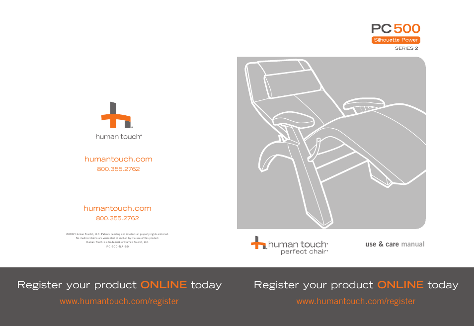 Human Touch PC-500 Perfect Chair User Manual | 8 pages