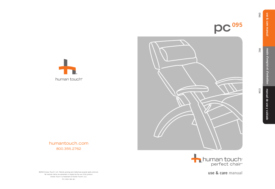 Human Touch PC-095 Perfect Chair User Manual | 20 pages