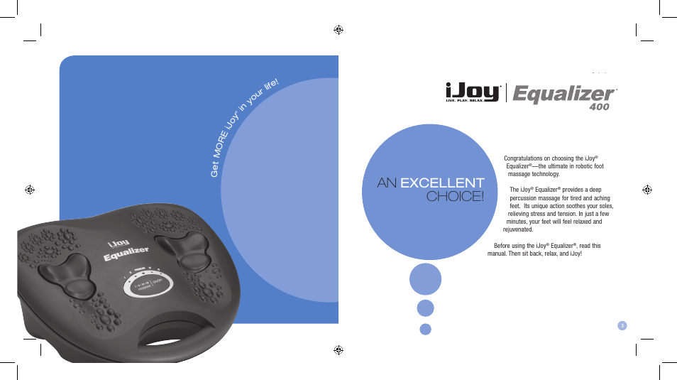 Choice, Excellent | Human Touch EQ 400 Equalizer Foot Pro Massager User Manual | Page 2 / 8