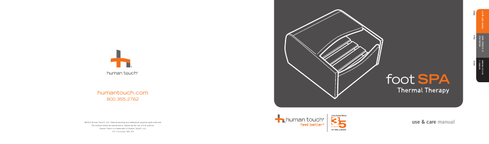 Human Touch Foot Spa User Manual | 12 pages