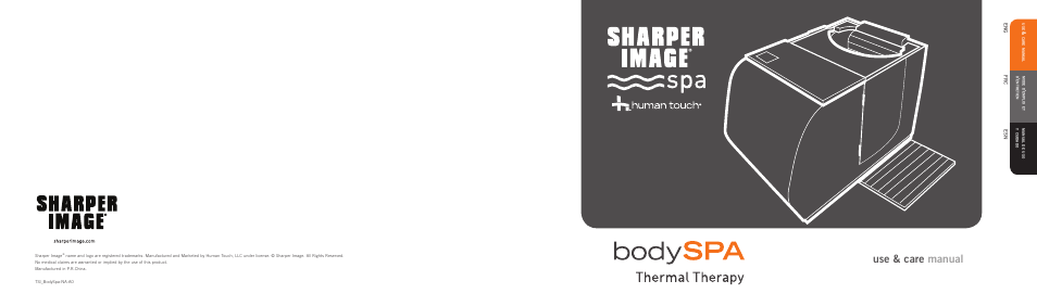 Human Touch Sharper Image bodySPA User Manual | 18 pages