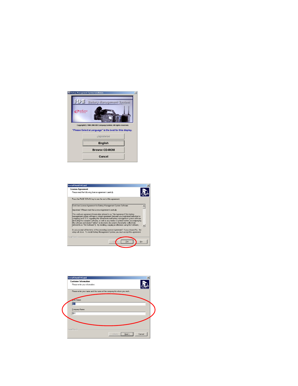 Installing in a pc running windows me | IDX BMS User Manual | Page 12 / 75