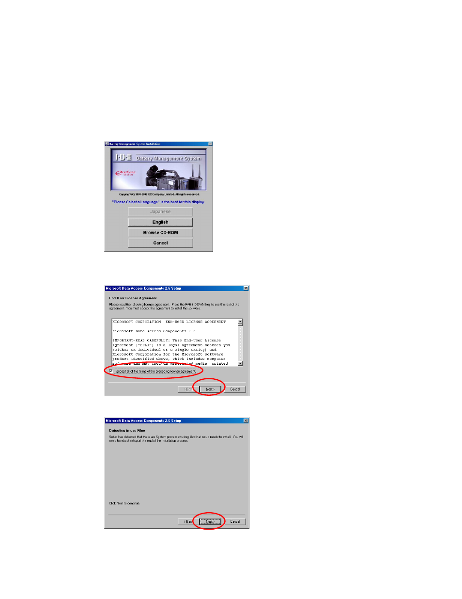 Installing in a pc running windows 98se | IDX BMS User Manual | Page 15 / 75