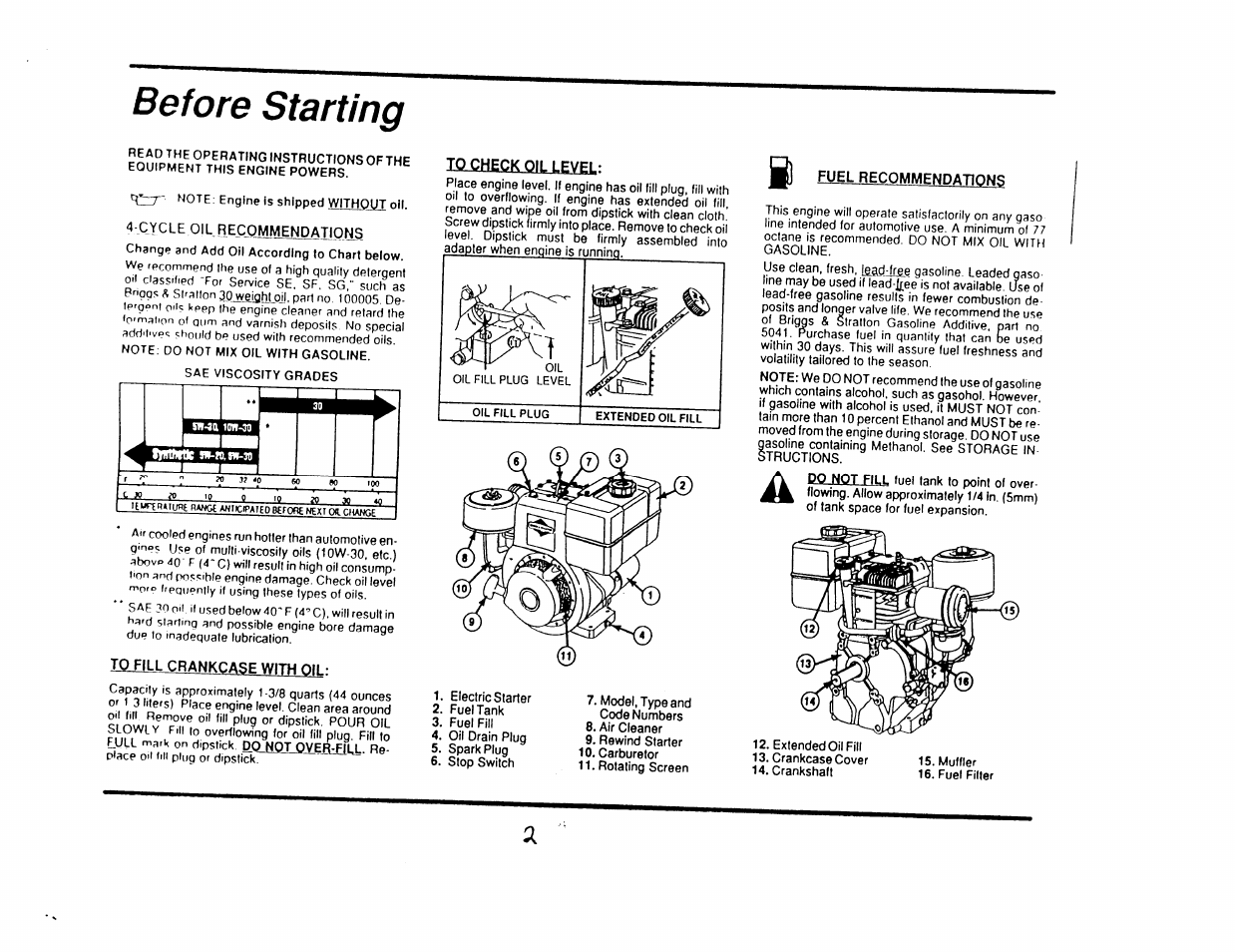 Briggs & Stratton Series 194400 User Manual | Page 5 / 14