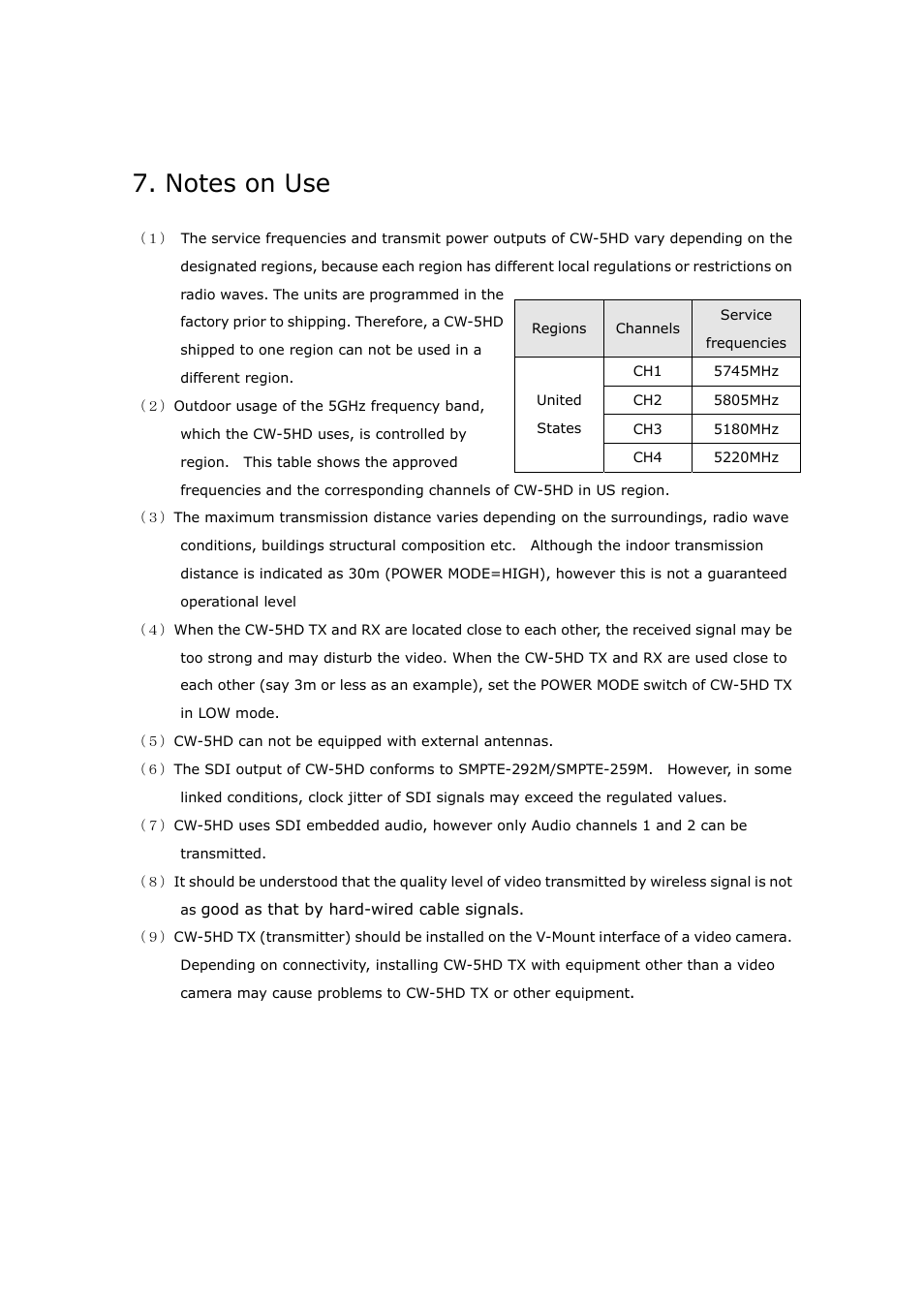 IDX CW-5HD User Manual | Page 18 / 23