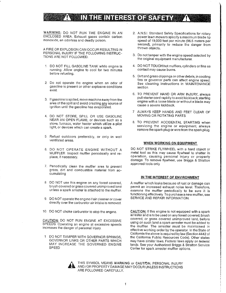 Briggs & Stratton Model 253400 User Manual | Page 4 / 10