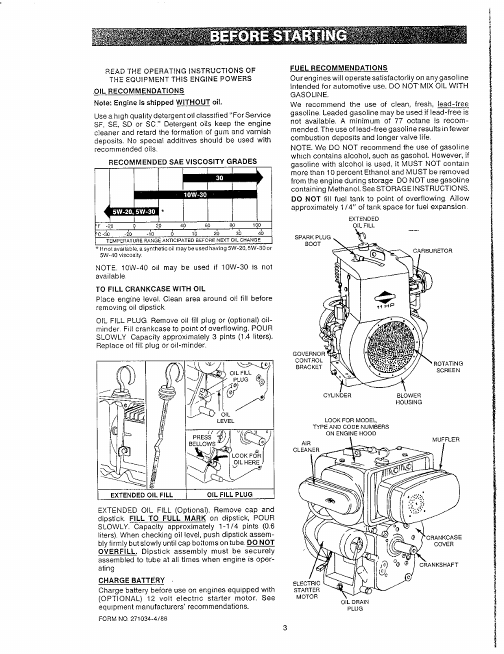 Briggs & Stratton Model 253400 User Manual | Page 6 / 10